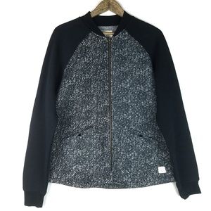 Native Youth Bomber Jacket Knitted Jersey Zip Up